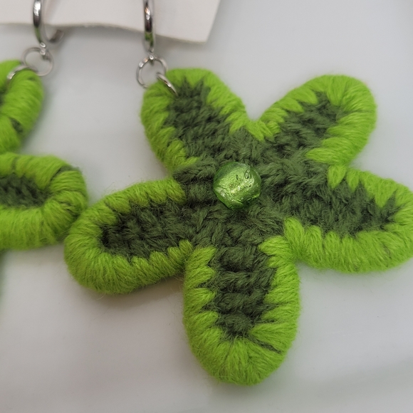 Free People Dahlia Crochet Huggie Hoop Earring - Picture 3 of 5